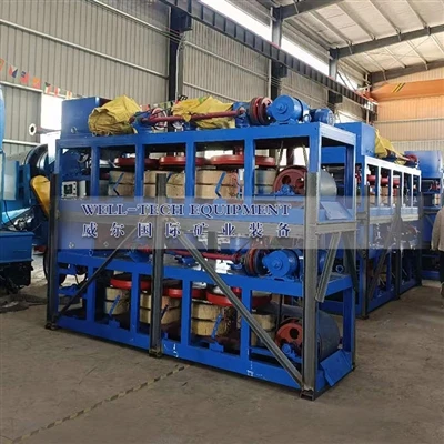 Tiga cakera pemisah magnet untuk pemisahan Ilmenite Hot Jualan ke Asia Tengga...